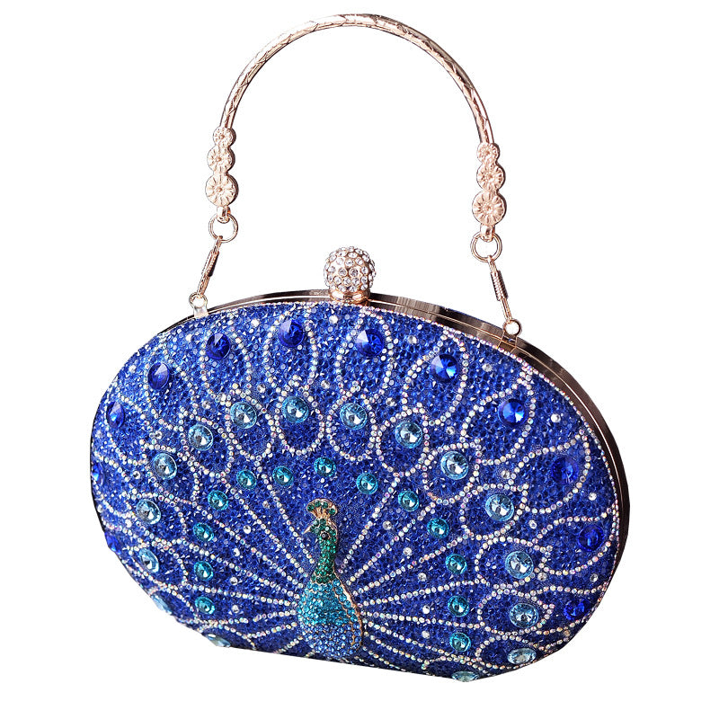 Wholesale Diamond Set Banquet Color Luxury Banquet Fashion Water Diamond Handbag